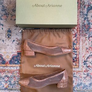 Brand New About Arianne Mina Mesh Pumps in Tierra - Size 8